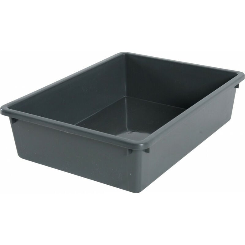 

Animallparadise - Caja de arena ecológica pequeña 28,5 x 38,5 x 9,5 cm - Gris