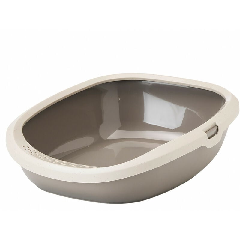 

Caja de arena Gizmo taupe, 44 x 35,5 x 12,5 cm, para gatos