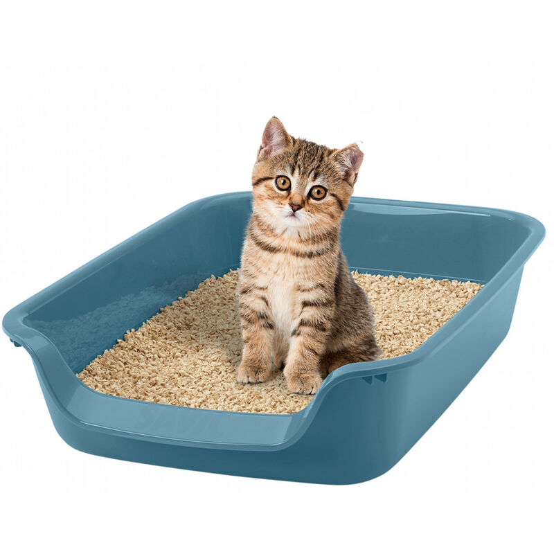 

Animallparadise - Caja de arena Junior bluestone 56 X 39 X 13 cm, gato