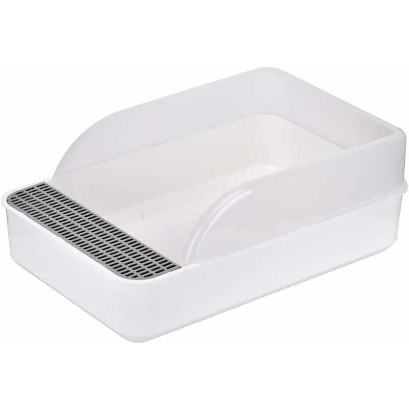 

Caja de arena para gatos, Caja de arena para gatos, Caja de arena para gatos semicerrada a prueba de salpicaduras, Caja de arena para gatos