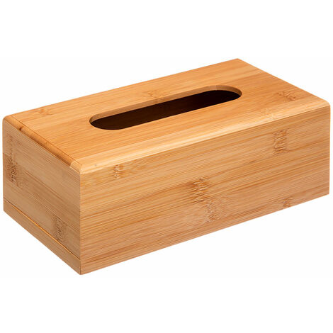 CAJA DE BAMBÚ PARA PAÑUELOS 25X13X8,7CM