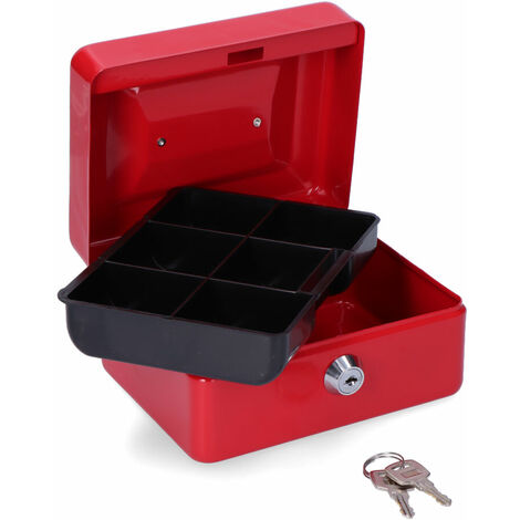 Caja caudales ELEG rojo 152x118x80 mm