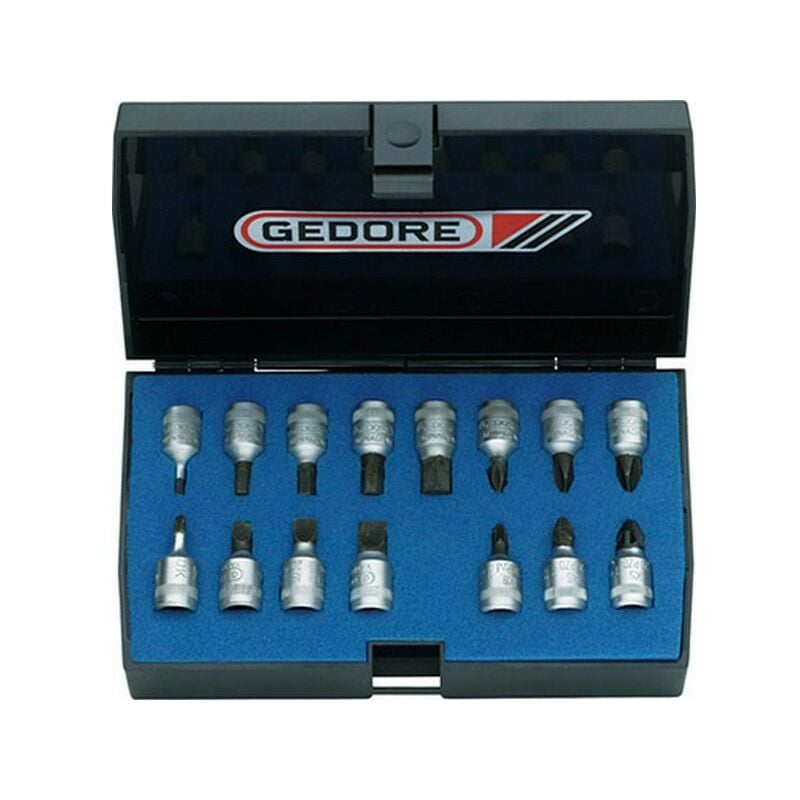 

Gedore - Caja de conector de artornillado 1/4'', 15 unidades