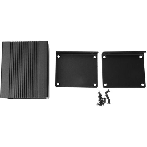 Caja de conexiones Caja protectora electrónica de aleación de aluminio Caja electrónica para proyectos de instrumentos de bricolaje (40 50 60 mm negro)