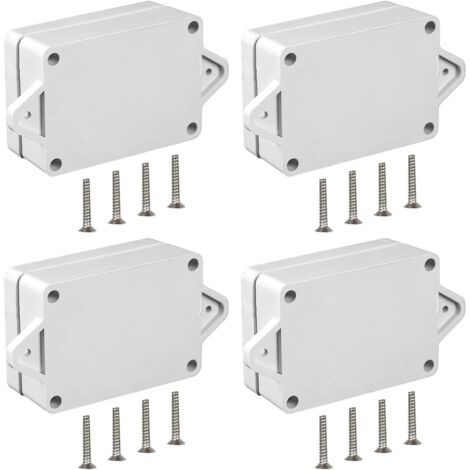 Caja de conexiones impermeable para exteriores (8 piezas), caja de conexiones impermeable, caja eléctrica impermeable para exteriores de ABS blanco con protección exterior a prueba de polvo.