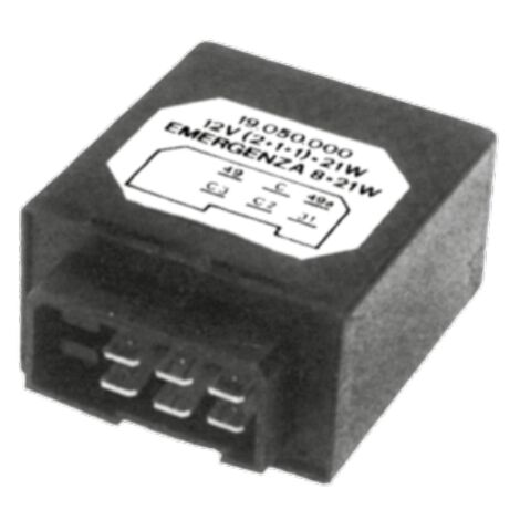 Caja de disparo electrónica 6 polos 12V - 4X21 W - 8X21 W para máquinas de trabajo