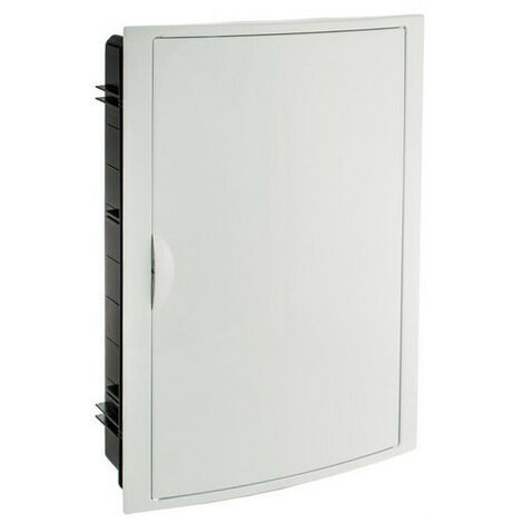 Caja de Distribución Empotrar 42 elementos 360x528x86mm marco y puerta blancos - SOLERA