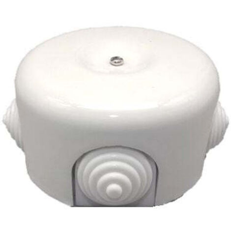 Caja de Distribución Porcelana Blanca 78mm