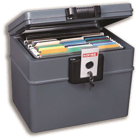 Caja de archivos con cerradura, organizador de documentos ignífugo, caja de  archivos con cerradura, almacenamiento de archivos plegable de oficina