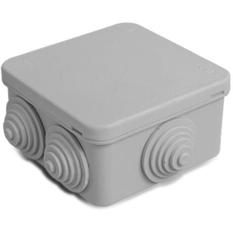 Caja de Empalme y Derivación Estanca de Superficie IP54 85x85x45 mm Gris