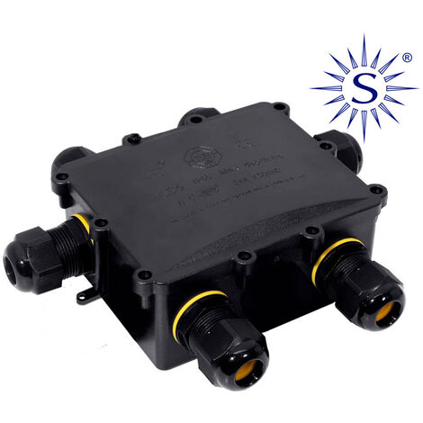Caja de Empalmes Aerea para Exterior Estanca con 6 Prensaestopas IP68 para Exterior Black Series Solera (Retractilado) [E3-43017 (E3-43017)
