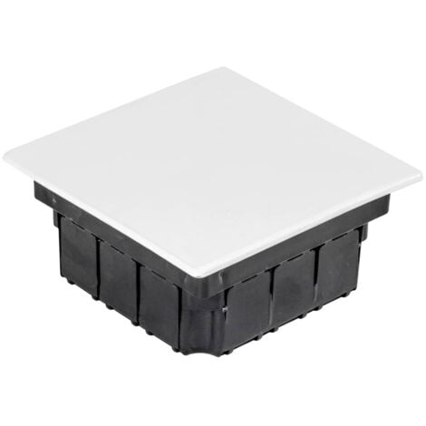 Caja de empotrar 100x100mm   Tapa Blanca con Garras
