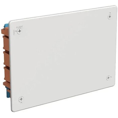 Caja de empotrar cuadrada 205×130 con tapa y garras metálicas Famatel 3253