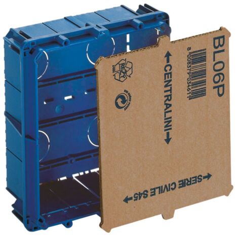 Caja de empotrar multifunción Ave con paramalta 192X168X73 BL06P