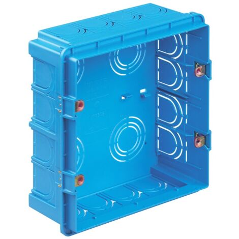 Caja de empotrar Vimar rectangular 8 módulos azul claro V71318