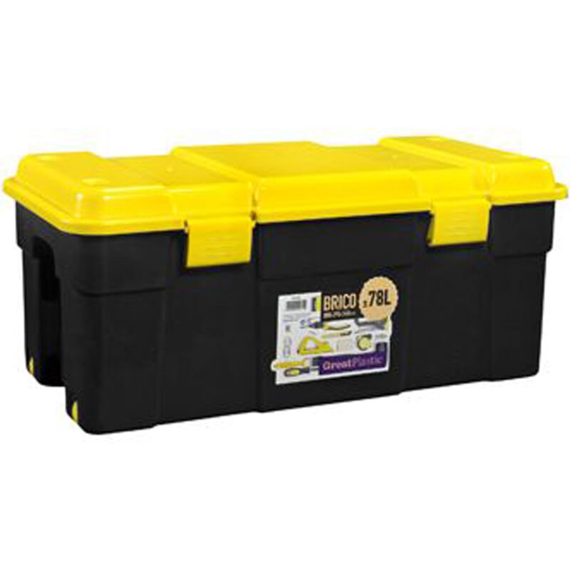 

Caja de herramientas 800 x 395 x 340 en color negro 78 litros