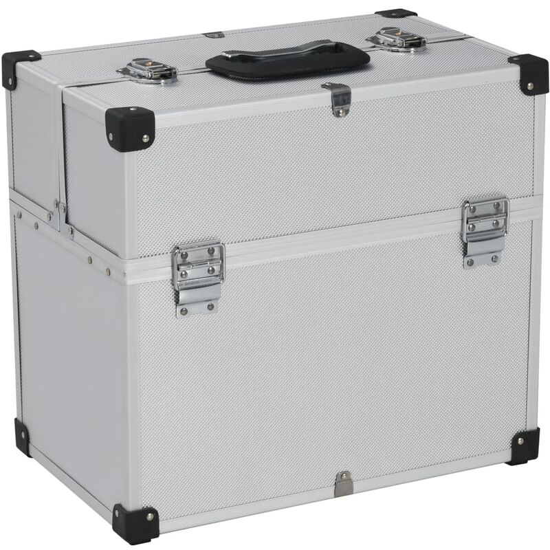 

Caja de herramientas aluminio plateado 38x22,5x34 cm