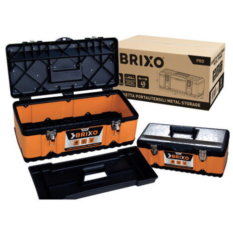Caja de herramientas de acero – BRIXO 40 cm compacta – Brixo Metal