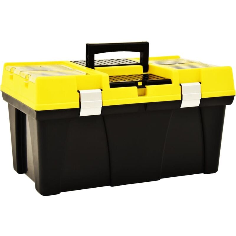 

Caja de herramientas de plástico amarillo 595x337x316 mm