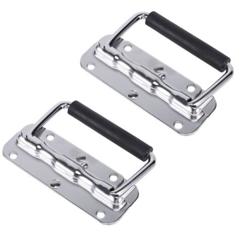 Caja de herramientas industrial plegable de aluminio y acero inoxidable 304 con asa de resorte