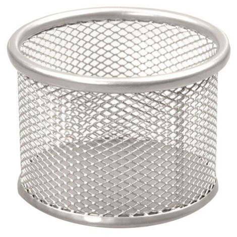 CAJA DE HERRAMIENTAS MEDIANA REDONDA PLATEADA TETIS