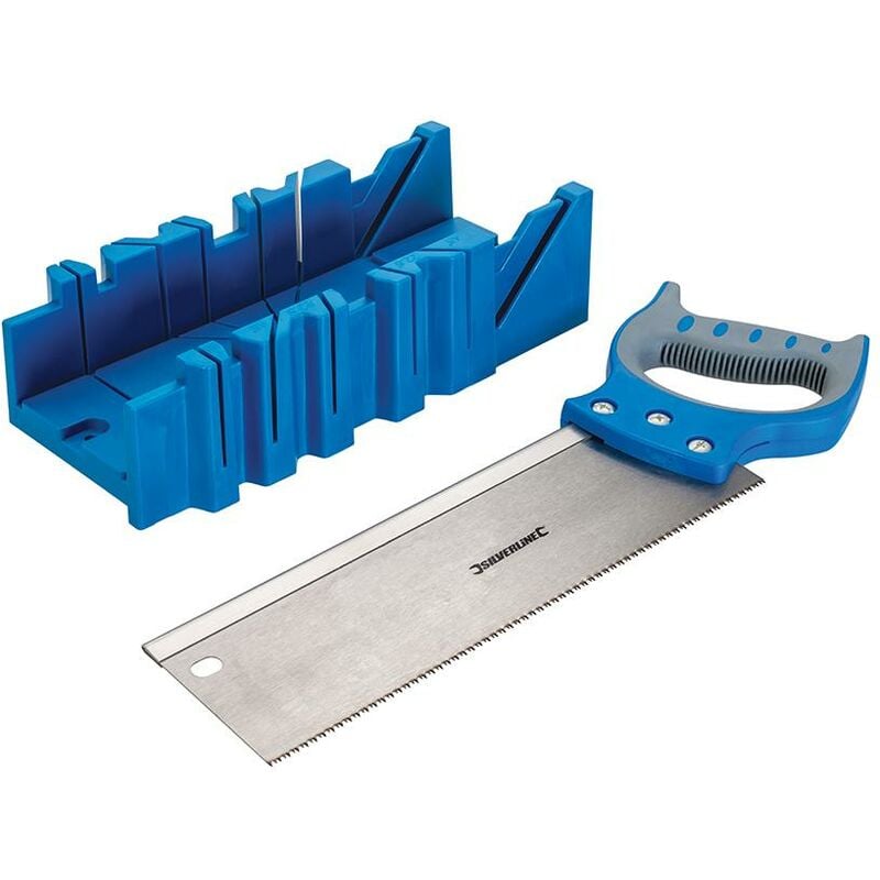 Silverline - Caja de inglete y sierra Expert 300 x 90 mm