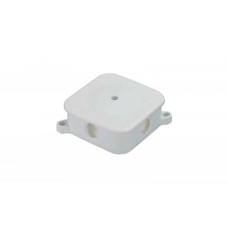 Caja de instalación de superficie con prensaestopas 85x85x35mm sin terminales IP44 blanco PakPlast P2