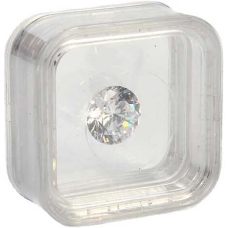 Caja de joyería flotante de plástico de 40 mm, soporte de exhibición flotante 3D, almacenamiento con membrana elástica, cajas para monedas, estuche de viaje para mujer