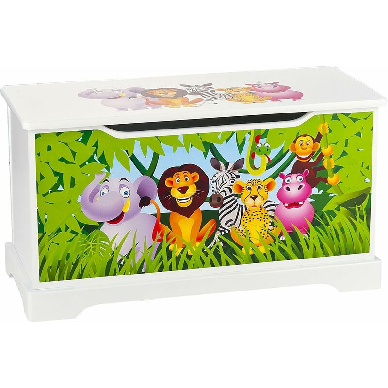 

Caja de juguetes de madera: Zoo Animals