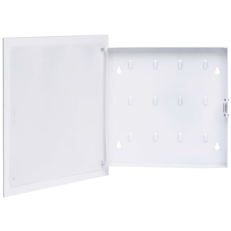 

Caja de llaves con tablero magnético blanca 35x35x5,5 cm