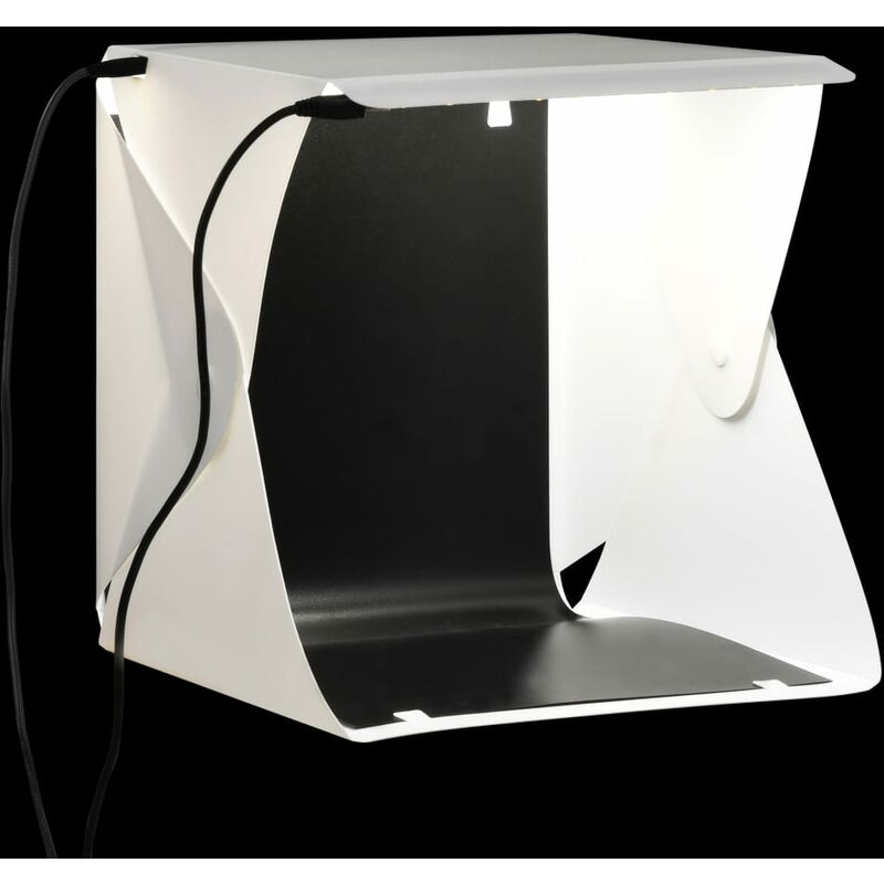 

Caja de luz estudio fotografia plegable LED blanco 23x25x25 cm