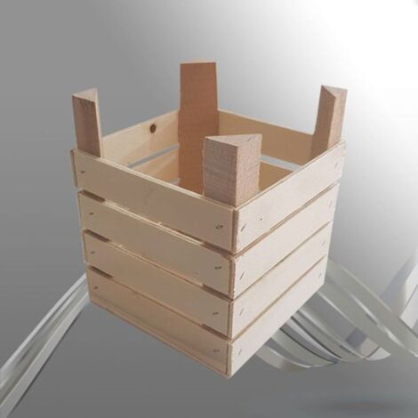 LEISURE ARTS Buena caja de madera de madera, caja de madera sin terminar,  cajas de madera para exhibición, cajas de madera para almacenamiento, cajas