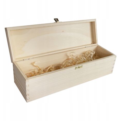 CAJA DE MADERA para vino fabricada en madera natural