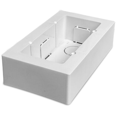 Caja de Mecanismos Universal de Superficie 161x92x42 mm   Blanco