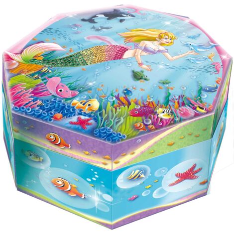 Caja de música de sirena octogonal