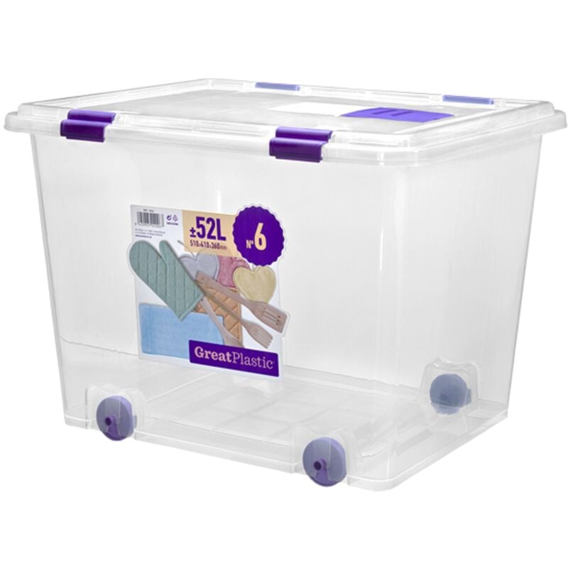 

Great Plastic - Caja de ordenacion Natural de 52 litros 51 x 41 x 36 cm