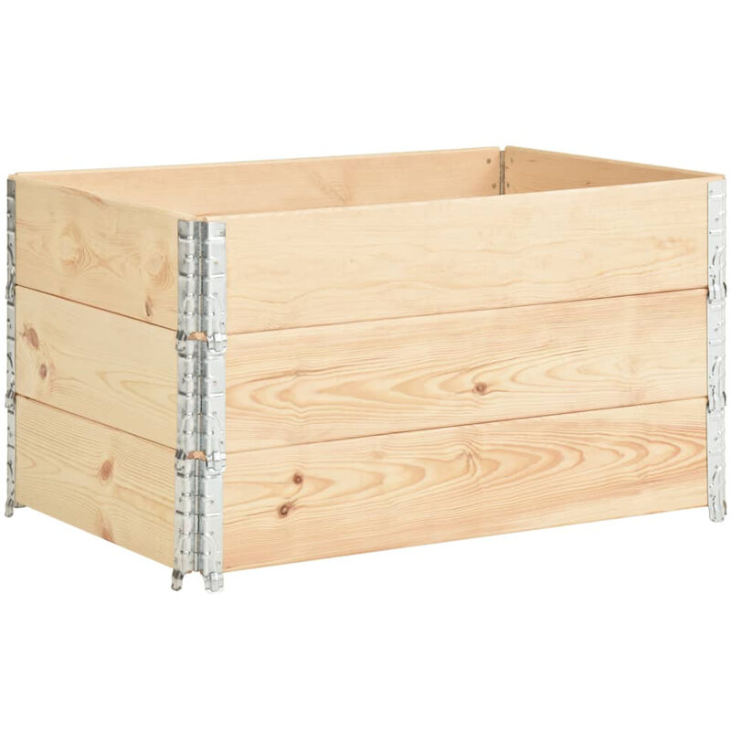 

Caja de pales 3 unidades madera maciza de pino 50x100 cm