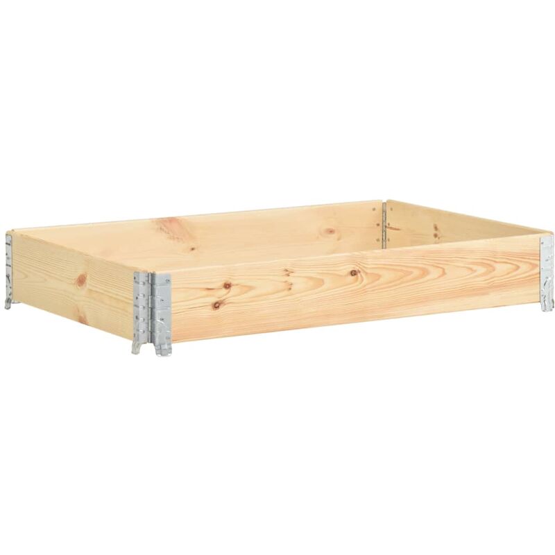 

Caja de palés de madera maciza de pino 50x150 cm