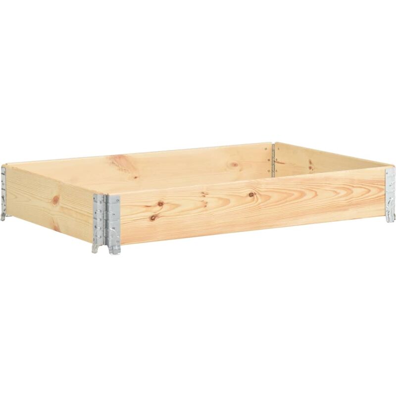 

Caja de palés de madera maciza de pino 50x150 cm