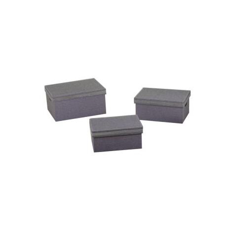 Caja de pañuelos rectangular gris y plata 1-3 cm42x30h20