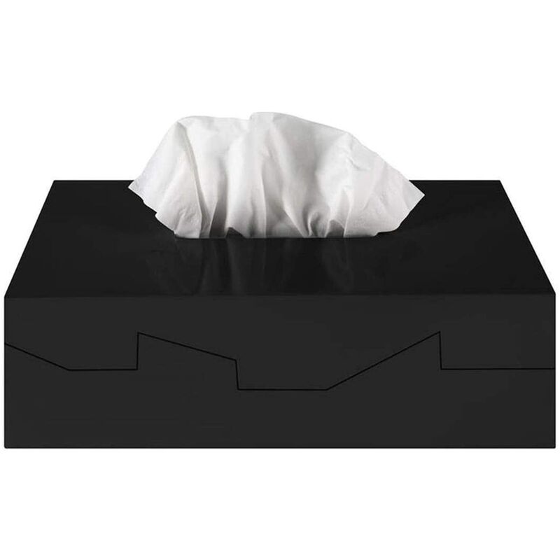 

Spirella colección Silhouette , Caja de pañuelos 24,8x12,8x8 cm, ABS, Negro