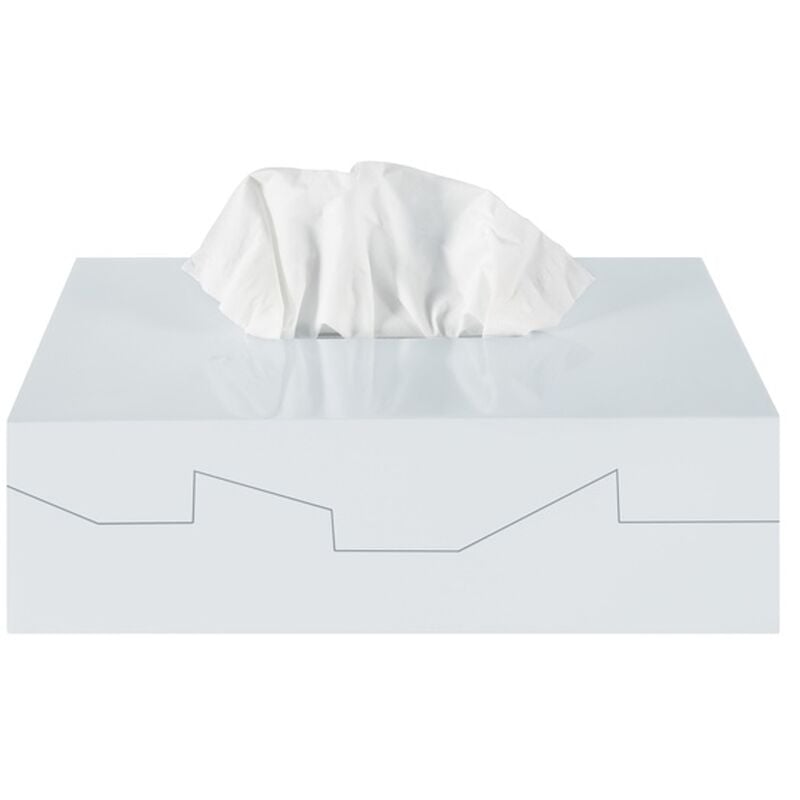 

Caja de pañuelos 'Silhouette' de ABS en color blanco 24,8 x 12,8 x 8 cm - Spirella