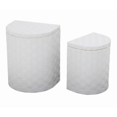 Caja de papel blanco con forro 1-2 45x35h54 media luna