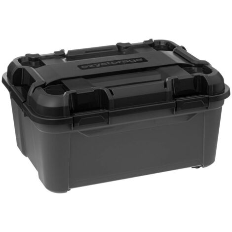 Caja de plástico 120l negra - 5five