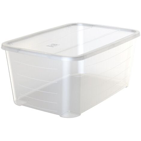 Caja de plástico con tapa Transparente 17,6 x 10 cm, 15 compartimentos -  Compra barato aquí