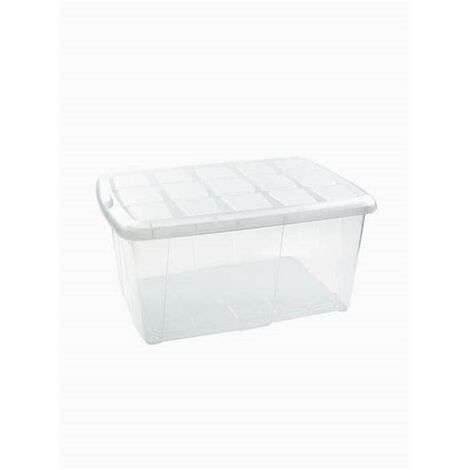 Caja De Almacenaje Keeeper Ronja Clipbox, 55 L, 58 X 39 X 38 Cm, Gris con  Ofertas en Carrefour