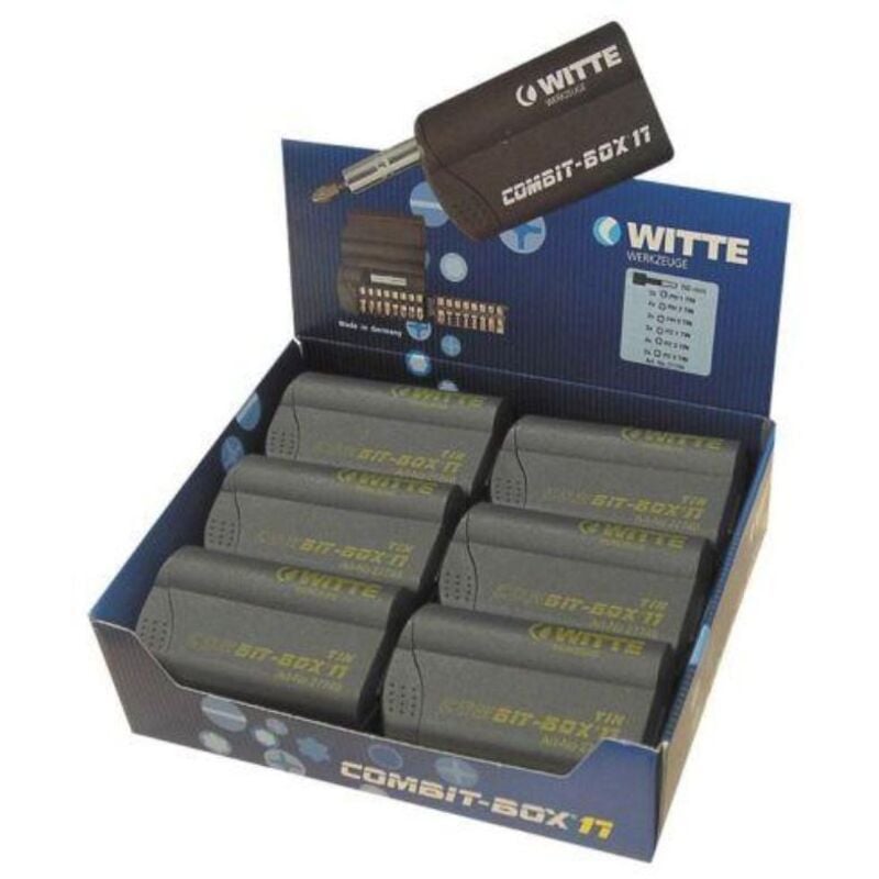 

WITTE 27749 - Caja de puntas de atornillar COMBIT-BOX 17 granel (Tipo TiN)