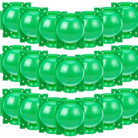 Caja de raíz de planta Bola de propagación Caja de raíz de planta de jardín Dispositivo de injerto asistido Cortador de raíz botánico y controlador de raíz, S, Verde (20 piezas)