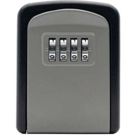 Caja de seguridad con combinación de pared KZQ con contraseña de 4 dígitos, caja de almacenamiento de llaves impermeable para 5 llaves, capacidad para 5 llaves, protección de llave ABS para su uso