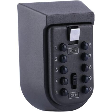 Caja de seguridad para llaves, caja de almacenamiento segura con cerradura de combinación de 10 dígitos (modelo)